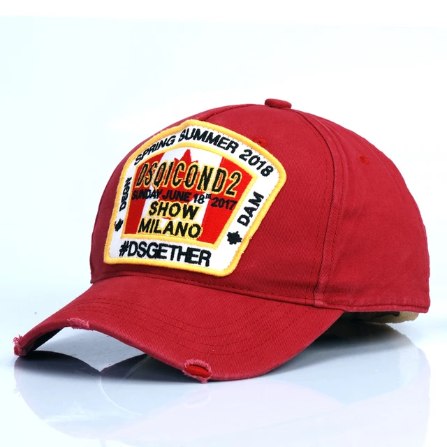 DSQICOND2 Maple Leaf Cotton Baseball Caps DSQ Letters High Quality Cap Men  Women Custom Design Logo