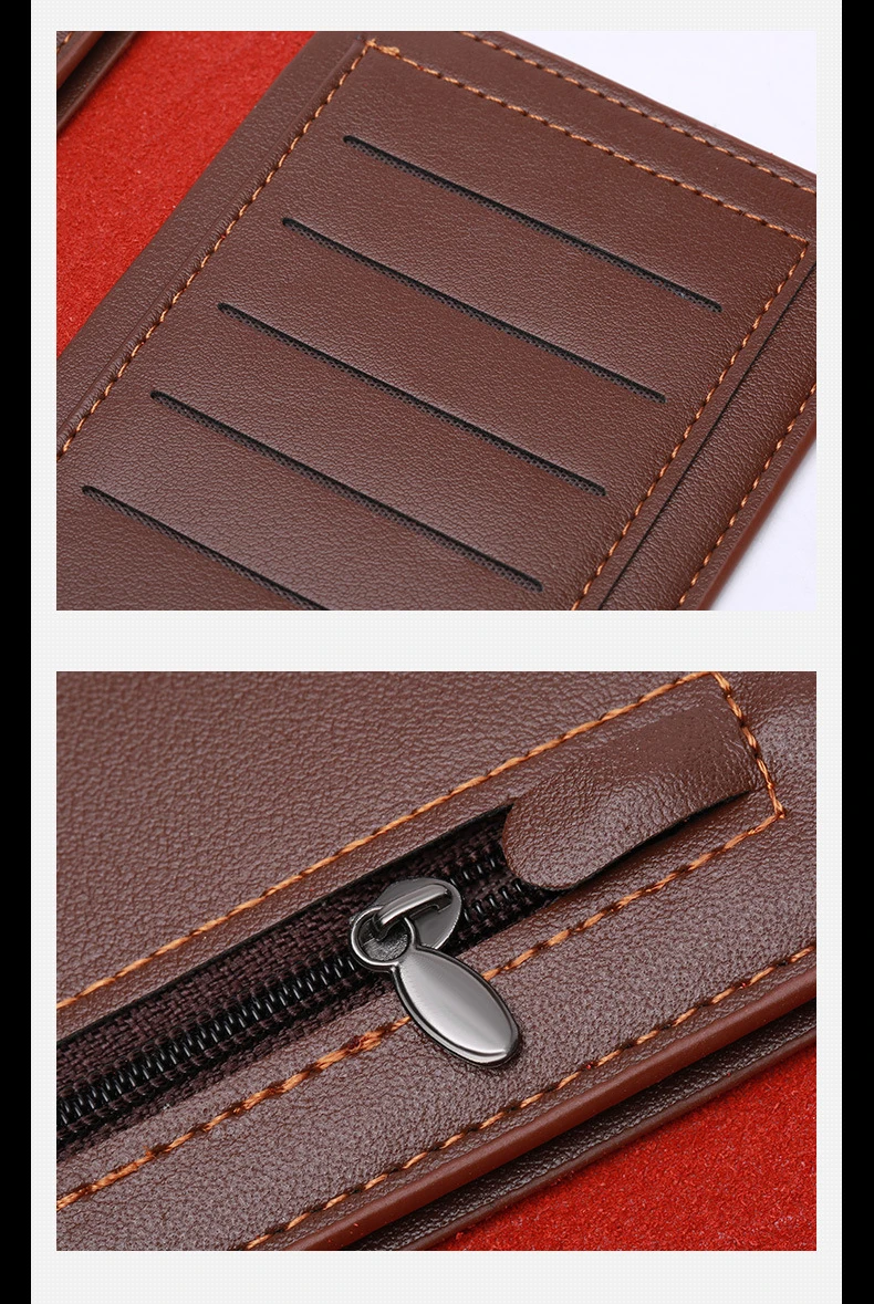 Men's genuine leather wallet 16