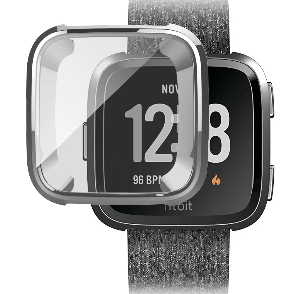 Ultra-thin Soft Plating TPU Case Cover For Fitbit Versa Full Protection Silicone Cases wearable devices