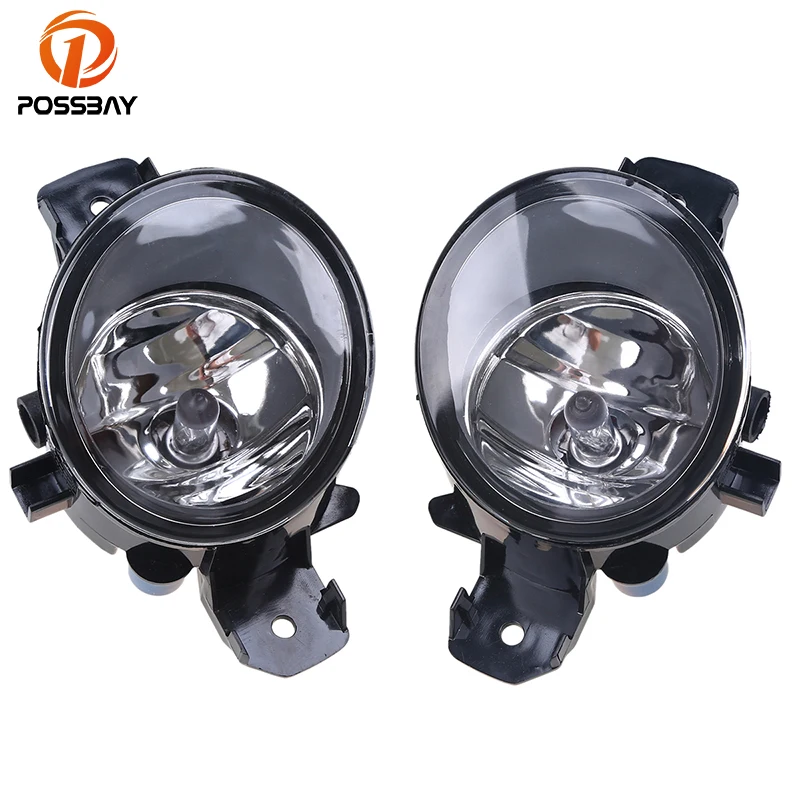 POSSBAY Fog Light Assembly for Nissan Fog Lamp Clear Lens Halogen Front