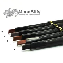 5 цветов,, Прямая поставка, MOONBIFFY водостойкая стойкая косметика, карандаш для бровей, подводка для бровей, профессиональный косметический инструмент