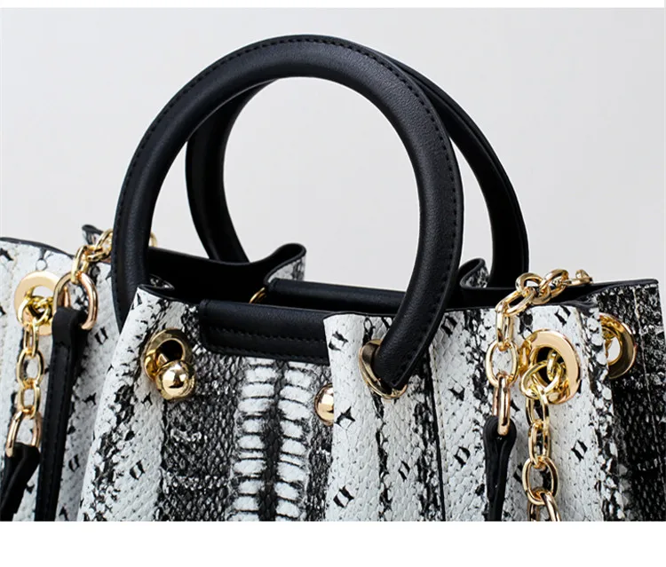 Роскошная брендовая классическая женская кожаная сумка со змеиным узором, модная женская сумка через плечо, сумки-мессенджеры, bolsa feminina