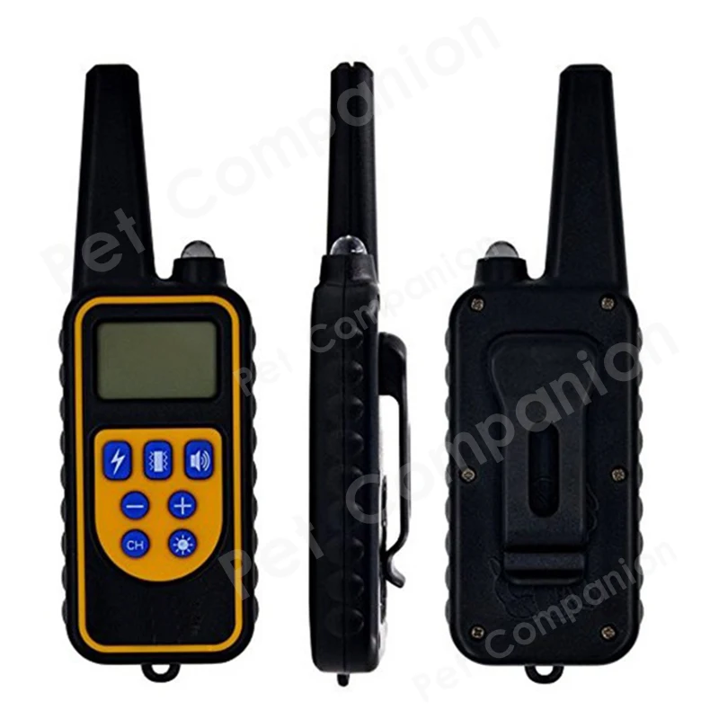 Rechargeable Waterproof Electronic Dog Training Collar Stop Barking LCD Display 800m Remote Electronic Shock Training Collars7