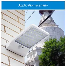 36/48 светодиодный солнечный датчик движения Лампа безопасности Водонепроницаемый IP65 открытый садовый свет GHS99