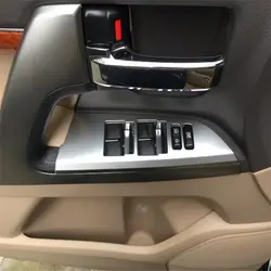 Welkinry Чехол автокресла для Land Cruiser V8 J200 2016 2017 2018 ABS хромированные внутренние подлокотник дверные стеклоподъемники переключатель кнопка