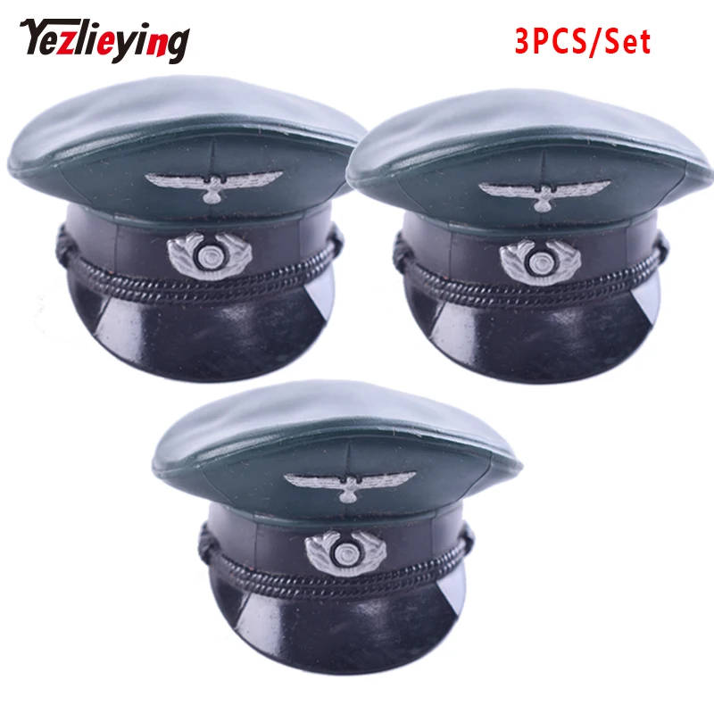 

3PCS/Set 1/6 scale action figure Clothing Accessories War II German Big Shell Hat/Cap Model F12" Soldier Action Toys Figure Doll