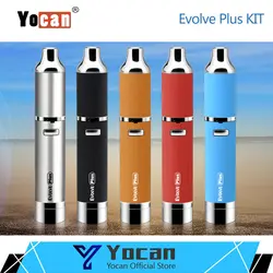 Оригинальный Yocan Evolve Plus комплект сборка-в силиконовой банке 1100 мАч воск электронная сигарета ручка комплект 15 s непрерывное тепло кварцевый