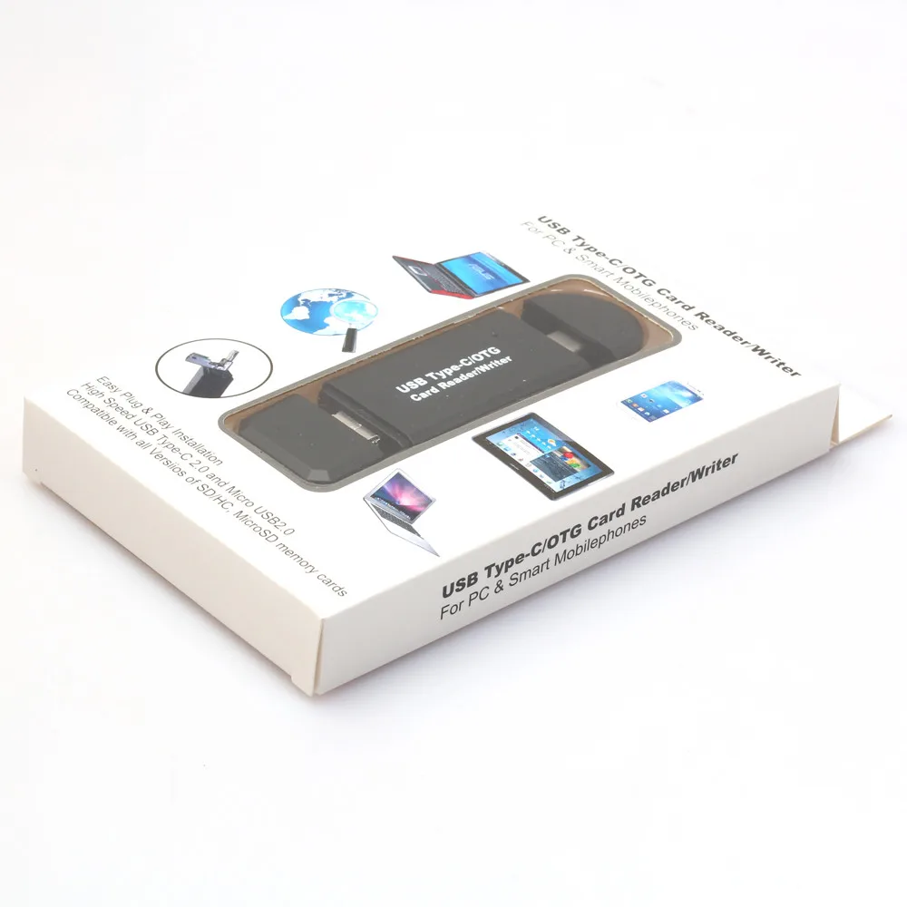 MOSUNX Futural цифровой USB-C Тип C/USB 2,0/Micro USB/OTG TF SD MMC Card Reader для телефон Macbook Прямая доставка F30