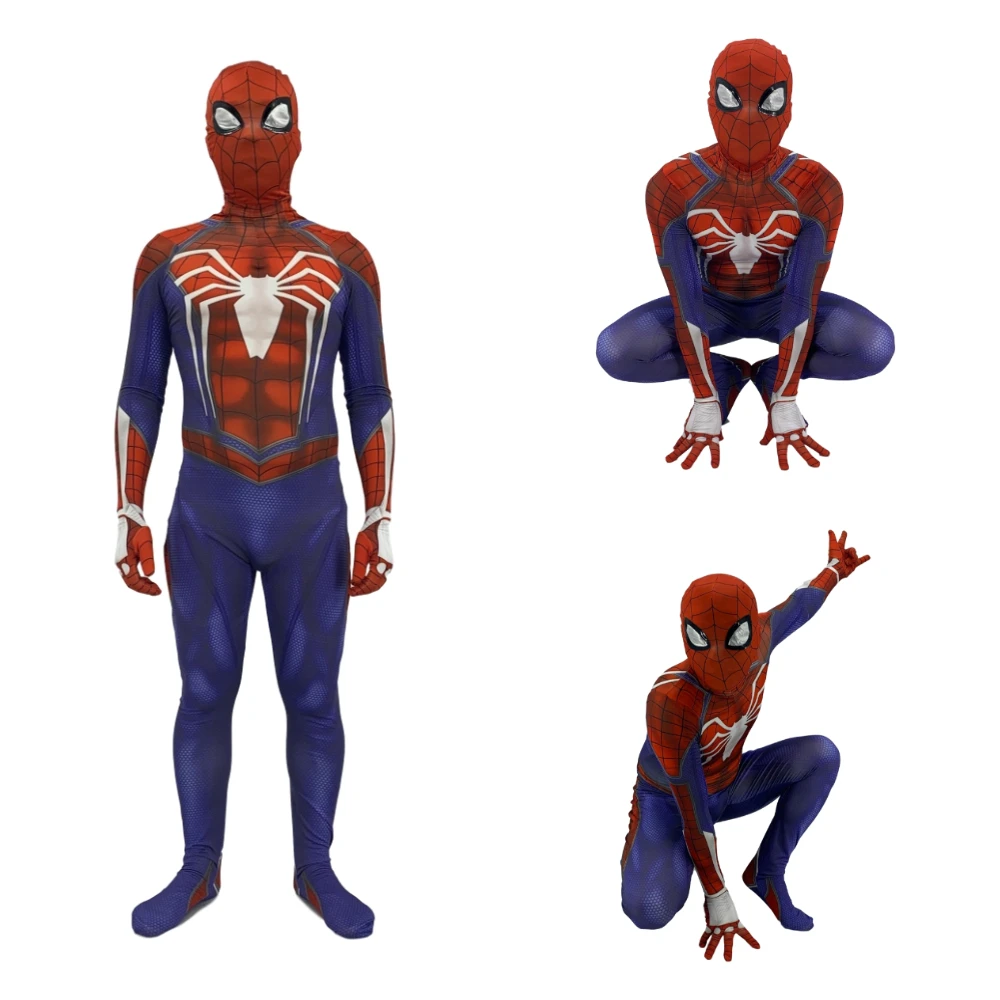 

spiderman ps4 costume cosplay suit game ps4 insomniac scarlet spider man spider-man halloween costume for kids