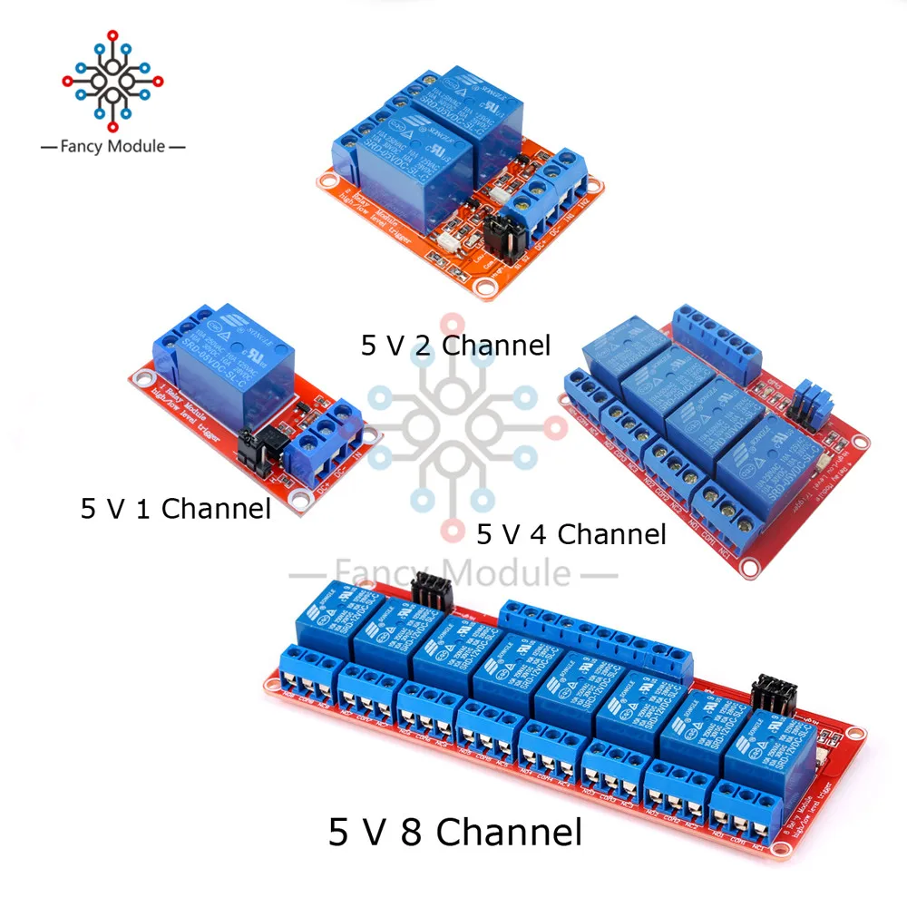 Релейная плата щит с анод Испытание на устойчивость к высокой и низкой рычаг триггера для ardiuno 5 в 1/2/4/8 канальный Питание триггерный релейный модуль