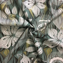 Современный геометрический цветок листья Домашнее использование Стул Обивка диван кресло бархатная ткань декоративная ткань для подушек 140 см