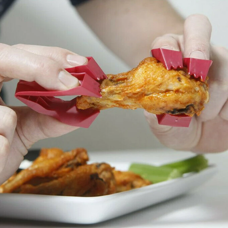 

6Pcs Easy Eating Food Clips Meal Prep Use Perfect Keeping Fingers Cleaner Eating Snack Kitchen Tools Home Storage Accessories