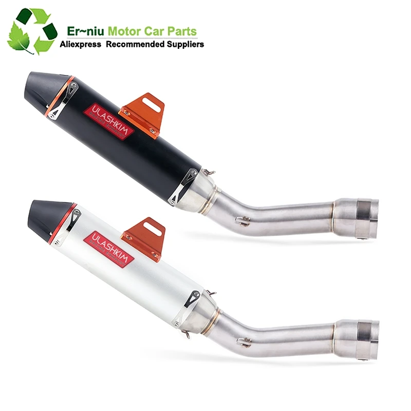 

Motorcycle Muffler Exhaust Full System Connect Link Pipe Middle Pipe Slip On For YAMAHA FZ1 FZ1N FZ1000 2005-2016