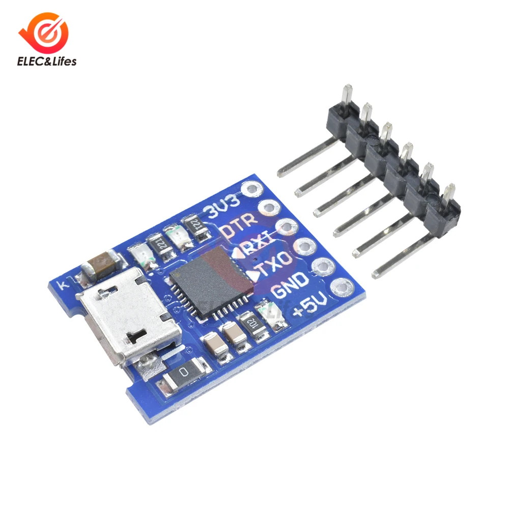 

CJMCU CP2102 MICRO USB to UART TTL Module 6 Pin Serial Converter UART STC Replace FT232 3.3V/5V for arduino diy kit