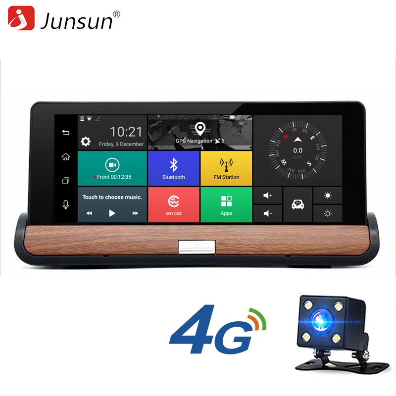 Junsun E26 Pro 4G Car DVR Camera GPS ADAS 7'' Android 5.0 Car camera FHD 1080P Video Recorder Registrar Dashcam Parking Monitor