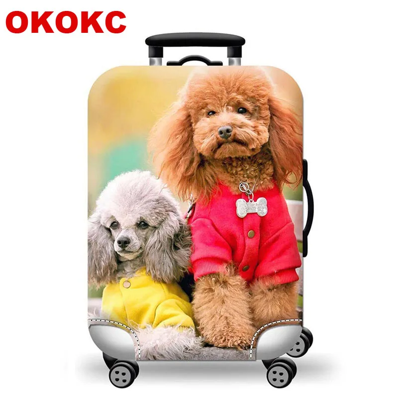 Чехол для чемодана OKOKC собак 18 32 дюйма чехол на колесиках защитный сумки от пыли