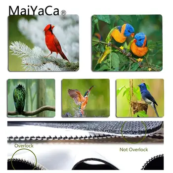 

MaiYaCa Top Quality Colorful Birds Office Mice Gamer Soft Mouse Pad Size for 18x22cm 25x29cm Rubber Rectangle Mousemats