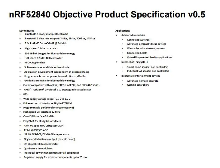 NRF52840-PDK info