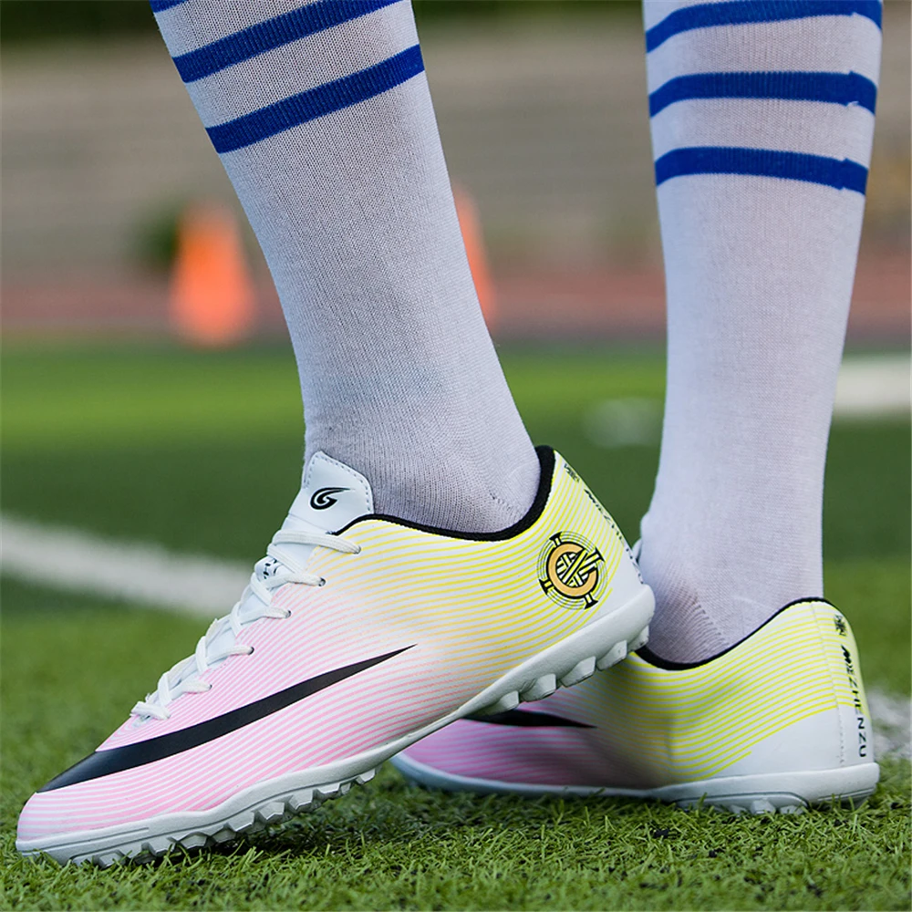 Профессиональная футбольная обувь, светильник, вес TF, удобная футбольная обувь, уличные тренировочные кроссовки для взрослых, спортивные футбольные бутсы