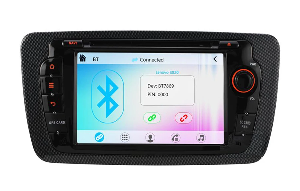 Excellent 7" in-dash Car DVD player with GPS navigation,audio Radio stereo,USB/SD AUX BT/TV Canbus,car multimedia headunit for Seat 2013 4