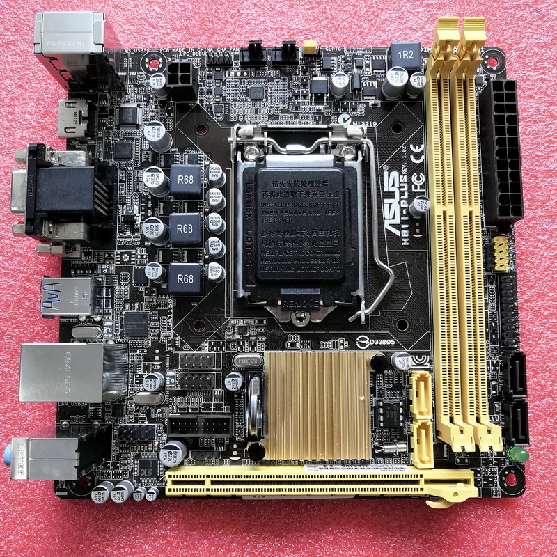 

original motherboard for ASUS H81I-PLUS LGA 1150 DDR3 DVI VGA HDMI USB2.0 USB3.0 H81 Desktop motherboard Free shipping