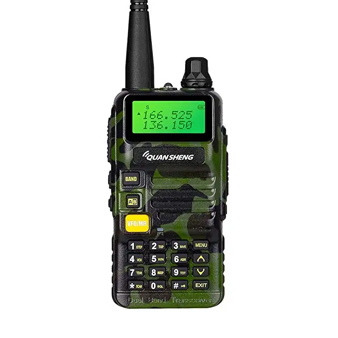 Quansheng UV-R50 рация VHF UHF Двухдиапазонная UVR50 портативная CB 2 способ радио UV R50 5 Вт FM трансивер для Huntin - Цвет: camo