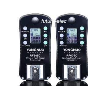 

YongNuo RF-605C Wireless Remote Flash Trigger for Canon Rebel SL1 T6 T5 T3 XS T6s T6i T5i T4i T3i T2i T1i XSi XTi XT DSLR Camera
