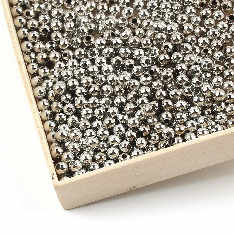 2/3/4/5/6/8/10mm Bronze Metal Beads Smooth Round Balls Loose Spacer Beads Jewelry Making Diy Handmade Jewelry Findings