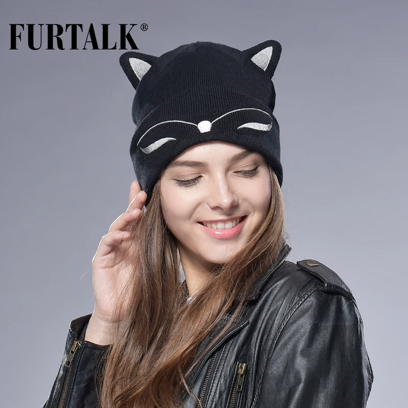 334.2 руб. 40% СКИДКА|FURTALK Весенние Осенние Шапки Женские Трикотажные Вязаная Женская Шапка для Девочек и Вязяные Шапки Детские Кепка Головные Уборы-in Женские Skullies и шапочки from Аксессуары для одежды on Aliexpress.com | Alibaba Group