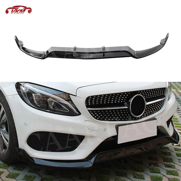 C класс ABS передний бампер спойлер для Mercedes Benz W205 C43 AMG C200 C300 только спортивный не