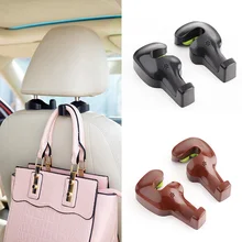 2Pcs Car Seat Back Headrest Hanger Hooks Fastener Clip Interior Accessories Auto Bags Purse Holder Organizer DXY