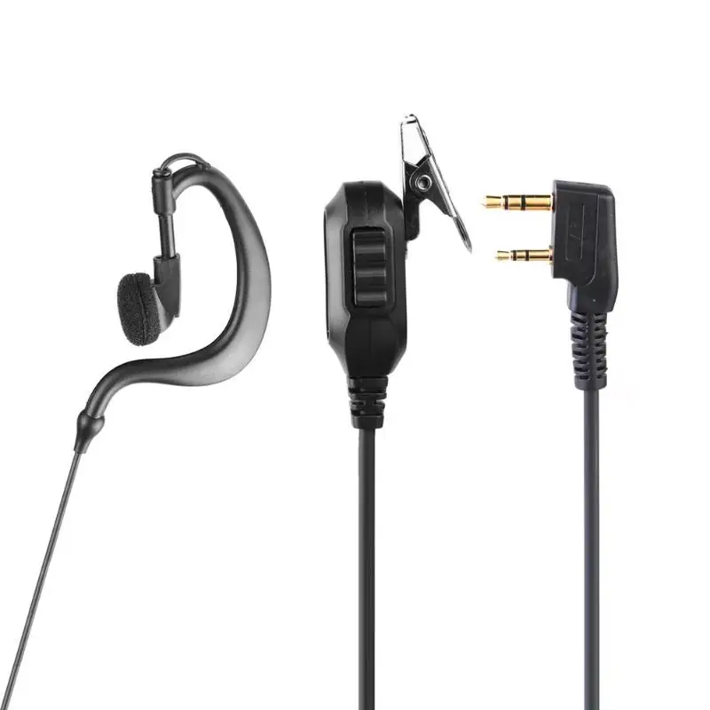 G-образный наушник k-типа для Kenwood KPG Baofeng UV 5R Radio 2Pin M-type с PTT Motorola HYT Walkie | Электроника