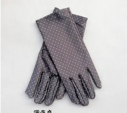 OMH женские осенние спандексные теплые защитные перчатки в белый горошек Зимние перчатки для езды на велосипеде аксессуары ST11 - Цвет: dark gray