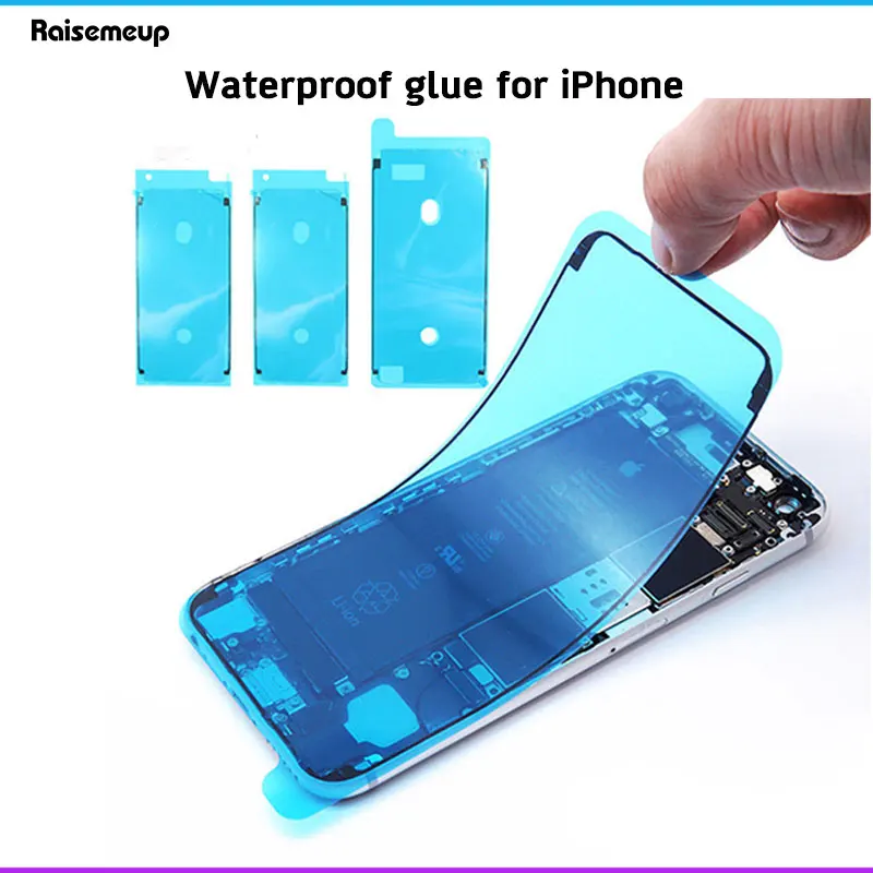 Водонепроницаемая клейкая наклейка для iPhone 6S 7 8 Plus X ЖК экран водонепроницаемая