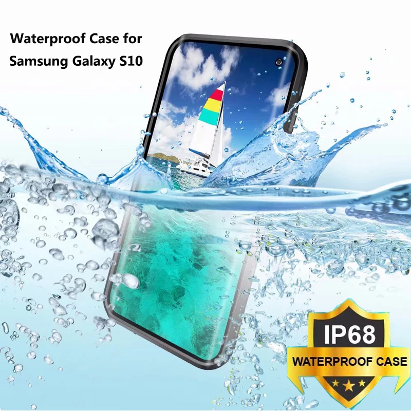 

IP68 Waterproof Case for Samsung Galaxy S10 S 10 Case Transparent Protection Cover for Samsung S10 Shockproof Phone Case