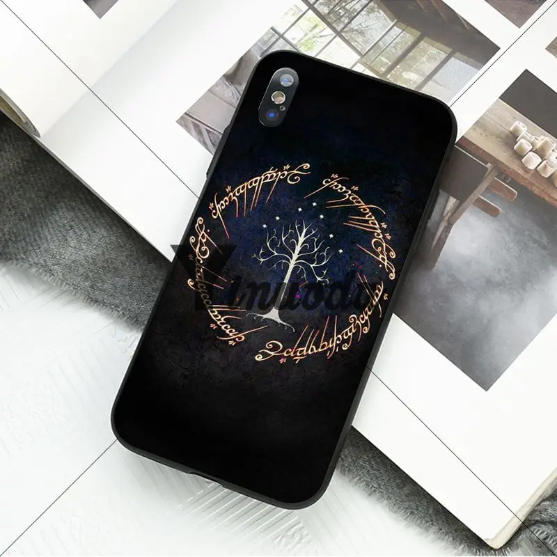 Yinuoda رب خواتم لينة سيليكون أسود جراب هاتف ل أبل فون 8 7 6 6 S زائد X XS ماكس 5 5 S SE XR الهواتف المحمولة Yinuoda رب خواتم لينة سيليكون أسود جراب هاتف ل أبل فون 8 7 6 6 S زائد X XS ماكس 5 5 S SE XR الهواتف المحمولة