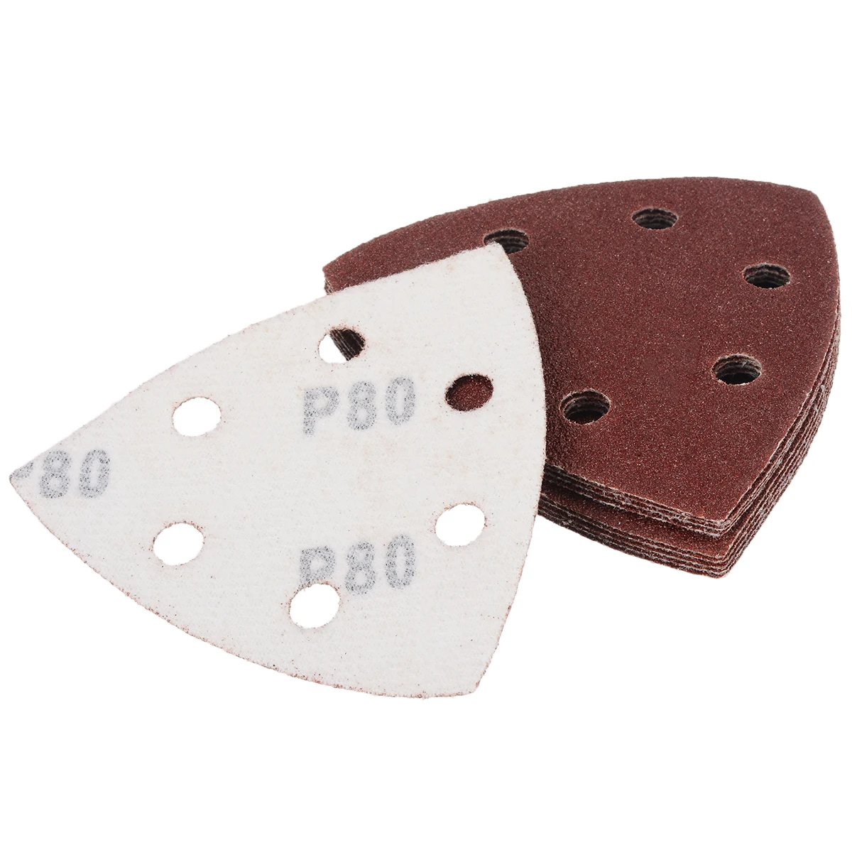 50Pcs/set 90mm Sanding Sheets Mouse Detail Sander Pads Sandpaper 40 60 80 100 120 Grit For for Grinding Polishing Tool