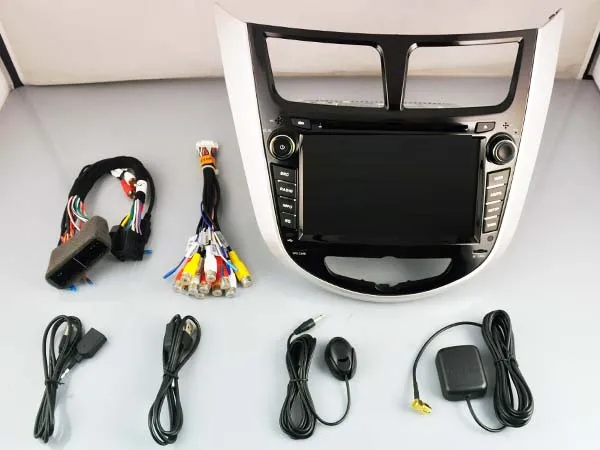 Top OCTA CORE android 8.0 car dvd gps player 1024*600 For HYUNDAI VERNA/ACCENT/SOLARIS 2011-2012 navigation radio head units 3G WIFI 5