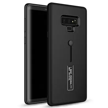 

30pcs/lot Dual Layer Detachable Kickstand Strap Frosted Hard Back Cover For Samsung Galaxy Note 9 Case