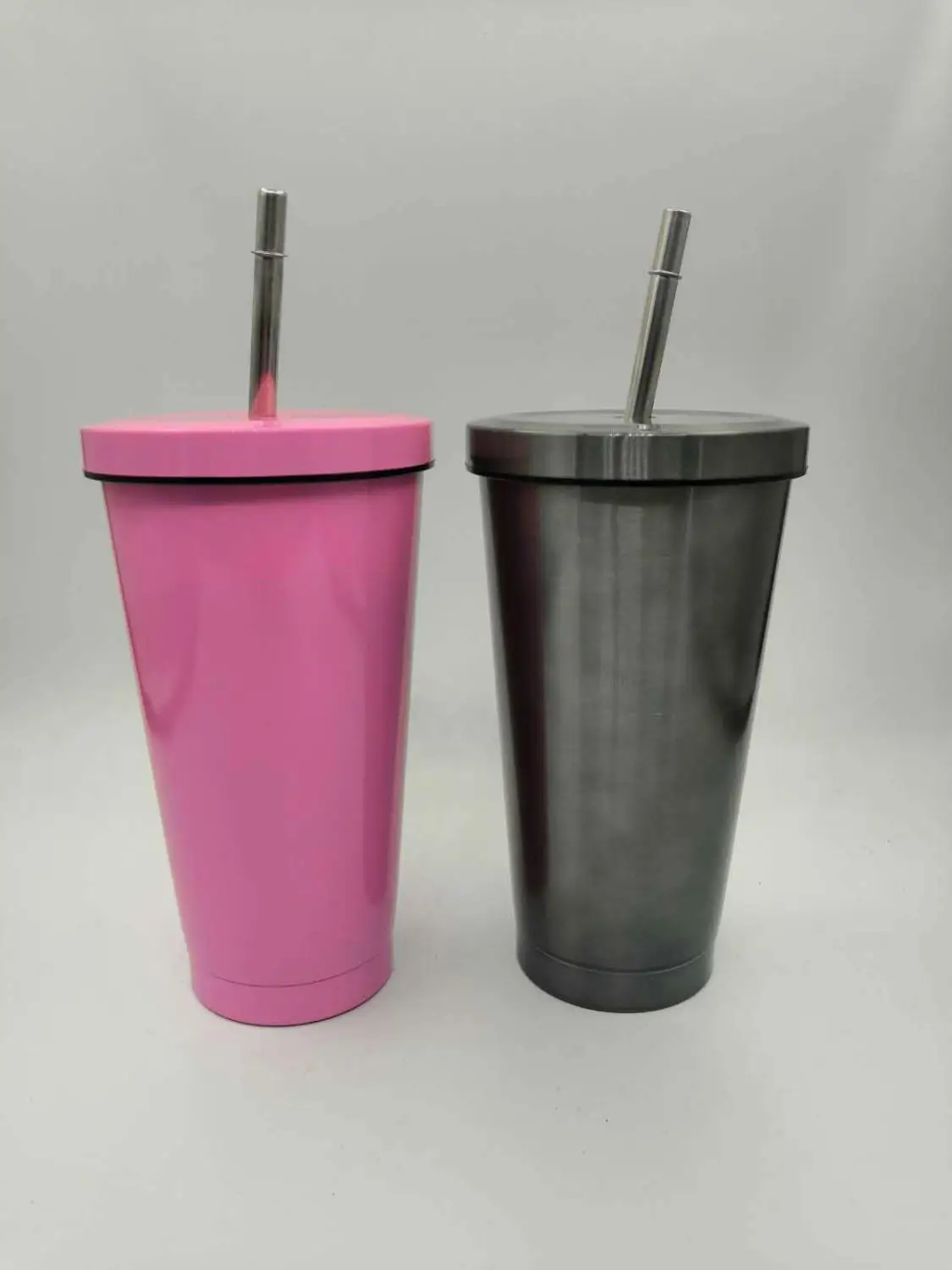 Thermal Insulation straw cup creative and custom-made horse-dragon-color vehicle-mounted water cup with straw and coffee cup