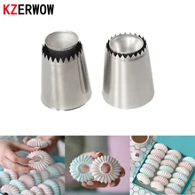 

KZERWOW Cake Decorating Tool Russian Icing Piping Nozzle Baking Pastry Tool Cake Cookies Mold Fondant Nozzle Confectionery Spout
