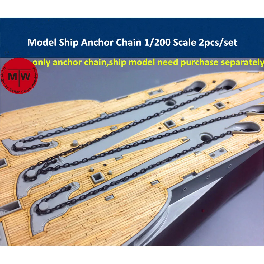 

1/200 Scale Model Ship Anchor Chain not include Anchor 2pcs/set