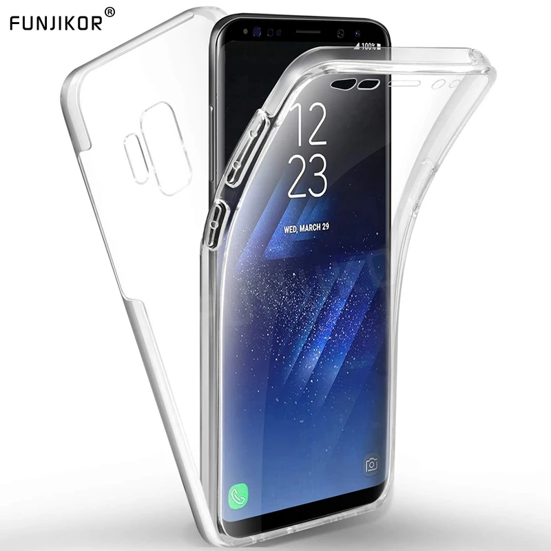 

Double Clear Case For Samsung Galaxy S6 S7 edge S8 S9 S10 Plus S10E A5 J3 J5 J7 2017 J4 J6 J8 A6 A7 A8 A9 2018 Front Back Cover