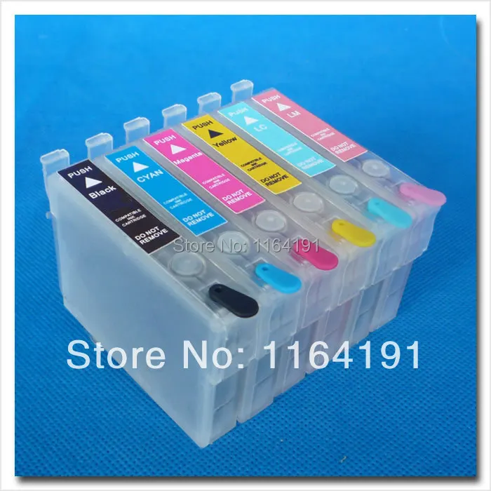 T0791 Refillable Ink Cartridge For Epson Stylus Photo 1400 1430 1500W