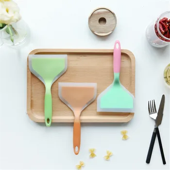 

Silicone Spatula Turner Slotted Spoon Ladle Spoons Noodles Soup Shovel Non-stick Spatula Basting Brush Kitchenware Tools 1PCS