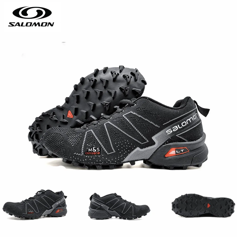 

New Salomon speed Cross 3.5 CS Shoes Men black Outdoor Running Shoes Cushion Atheltic Sport Shoes walking jogging eur 40-46 Top