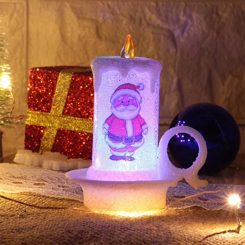 Беспламенный Мерцающий СВЕТОДИОДНЫЙ светильник для свечей на Хеллоуин электронный свеча чайный светильник вечерние декоративные лампы