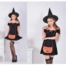 Ensen calabaza bruja cosplay atraer apparel tentación sexy fancy dress de halloween fantasia feminina traje adulto