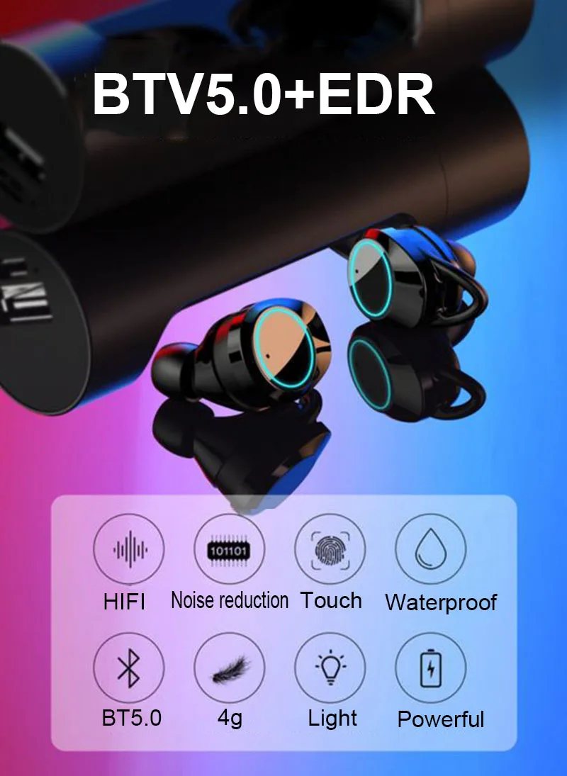 X8 Bluetooth 5,0 с сенсорным управлением TWS наушники EDR Мини Близнецы стерео микрофон настоящие беспроводные наушники для всех смартфонов наушник