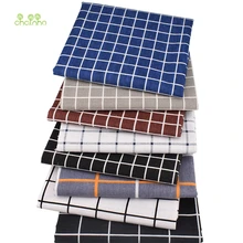 Chainho, серия клетчатых узоров, хлопковая льняная ткань с принтом для самостоятельного шитья и шитья дивана, скатерти, занавески, сумки, материал подушки